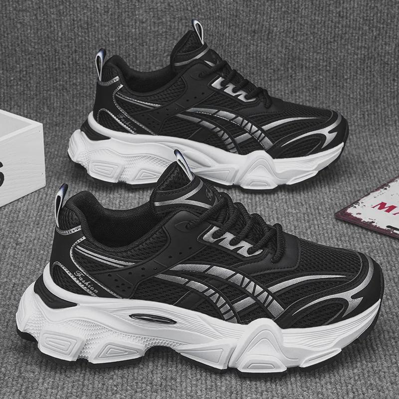 Sommer 2024 Herren Trendige Mesh-Sneaker mit Atmungsaktivem Luftpolster und Stoßdämpfung