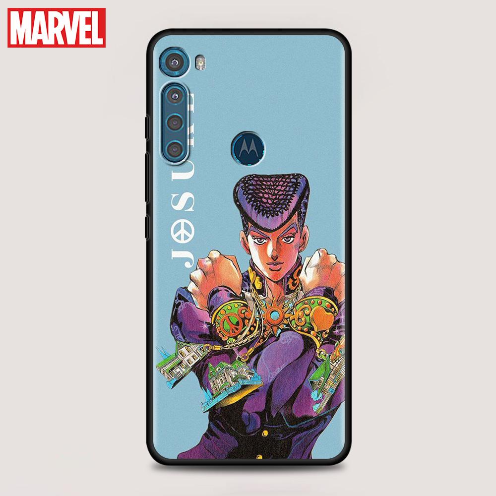 Shell For Motorola One Fusion G8 G9 Power Plus G22 G30 G31 G50 G60 Edge20 E6s G Stylus Case Cartoon JoJo's Bizarre Adventure