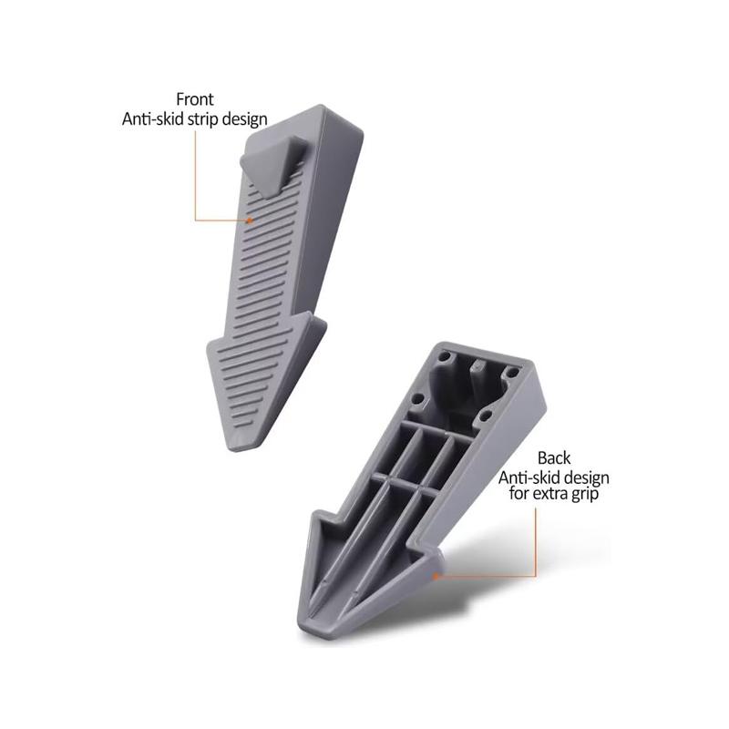 4Pcs Door Stop Set Non-Slip Door Wedge Durable Door Buffers Reusable Shock Absorbent Door Stop Stoppers Door Rear Retainer Kit