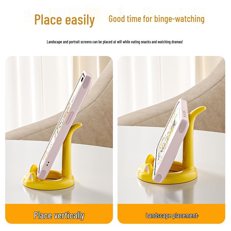 Multifunctional Cute Cat Phone Holder - Portable Desktop Stand for Lazy Viewing