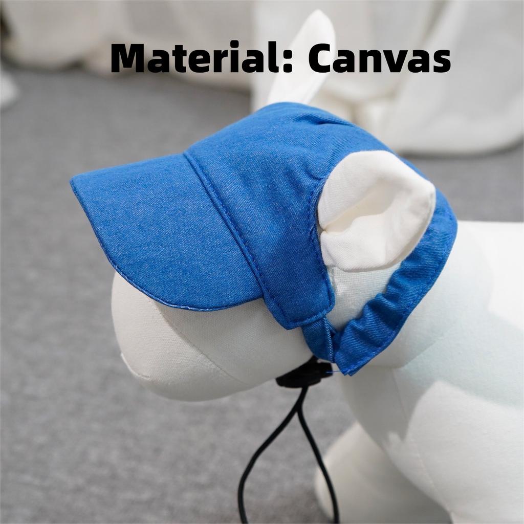 Pet Baseball Sun Hat, Adjustable Breathable Outdoor Visor Cap for Corgi Teddy Golden Retriever Puppy 20 Colors Lightweight Dog Sun Protection Hat