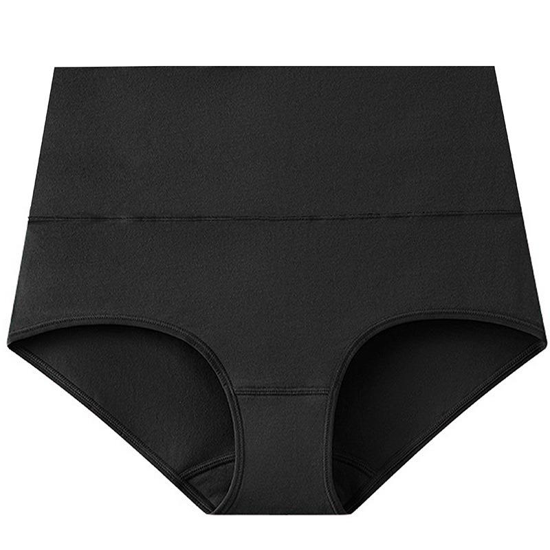 Pure Cotton Women Panties P lus Size Briefs High Waist Underwear Ladies Comfy Underpants