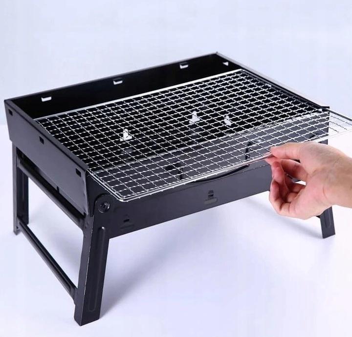 Grill Węglowy Przenośny Walizka Grill Bbq Ogrodowy Idealny Na Wyjazd Piknik