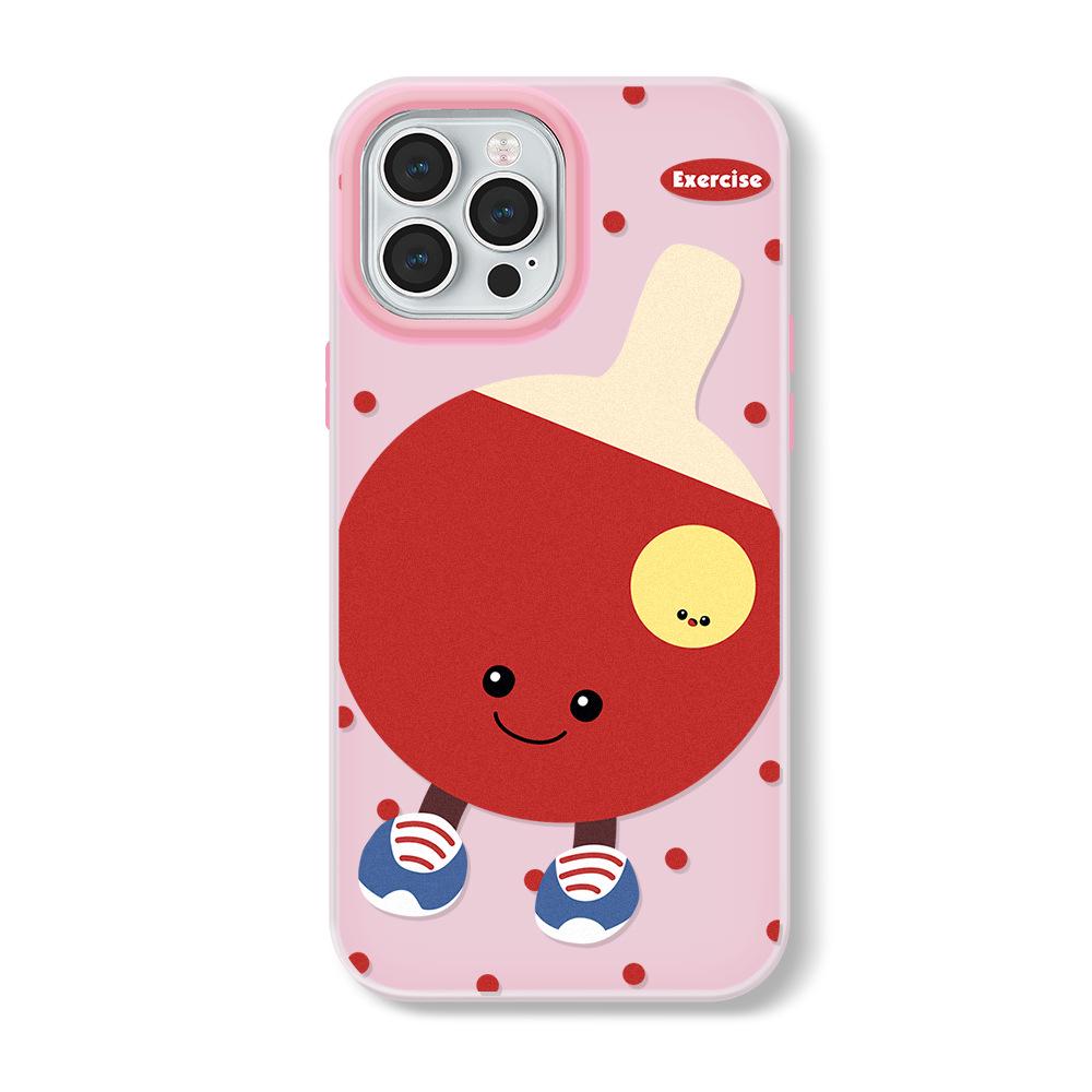 Zhitai Jelly Skin Case for iPhone 11/12/14 Pro Max/15 with Cartoon Design