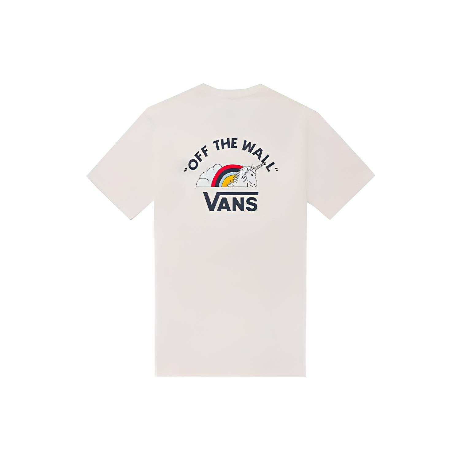 Vans Printing Loose Casual Short Sleeve Couple Style White Men s VN0A54L9FS8 M