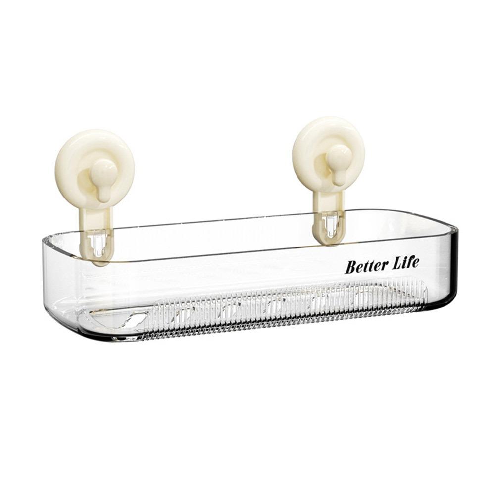 

Wall Mounted Cosmetics Storage Rack Drainable Spice Storage Box New Bathroom Shelves белый