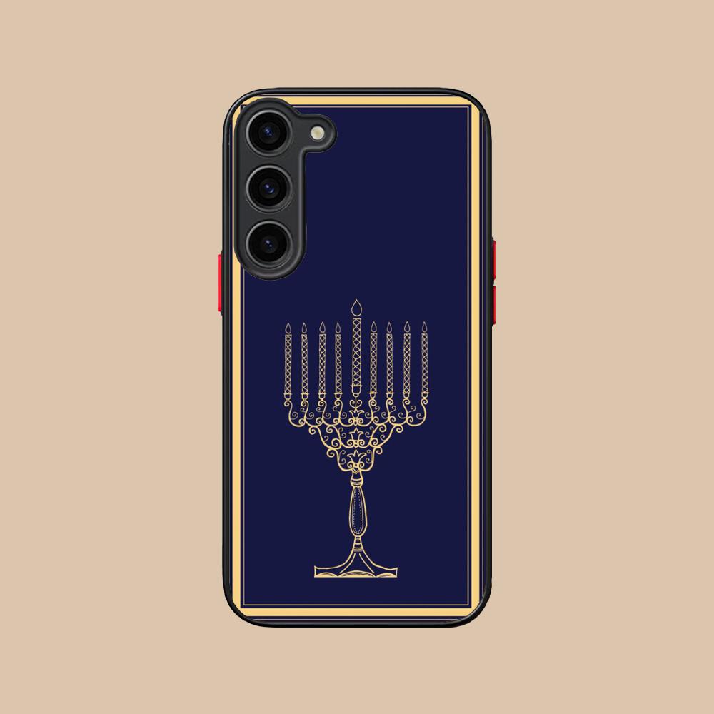 Jewish Hanukkah Mobile Phone Case for Samsung Galaxy S25 S24 S23 S22 S21 Plus FE Ultra Colorful Silicone Cover Cover Smartphone
