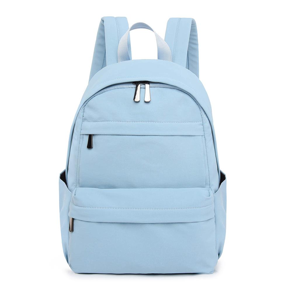 Backpack Women's Travel Backpack Solid Color Waterproof Schoolbag