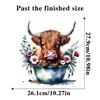 Cute Little Cow Sticker Cartoon Waterproof Bathroom Toilet Decoration Self Adhesive Decals