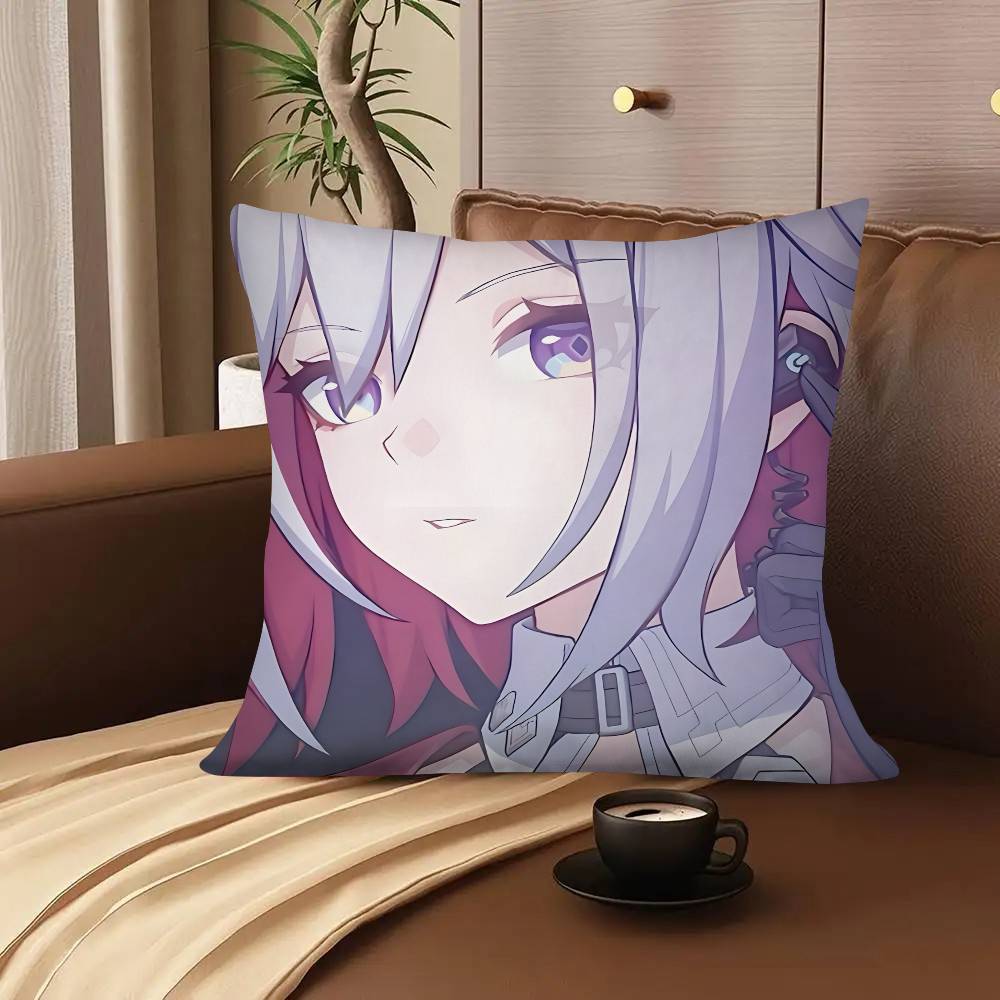 

1pc Game Anime Honkai Star Rail Topaz Pillow Case Fashion Square Pillowcase Bedroom Sofa Room Ins Decoration Leisure 16x16Inch