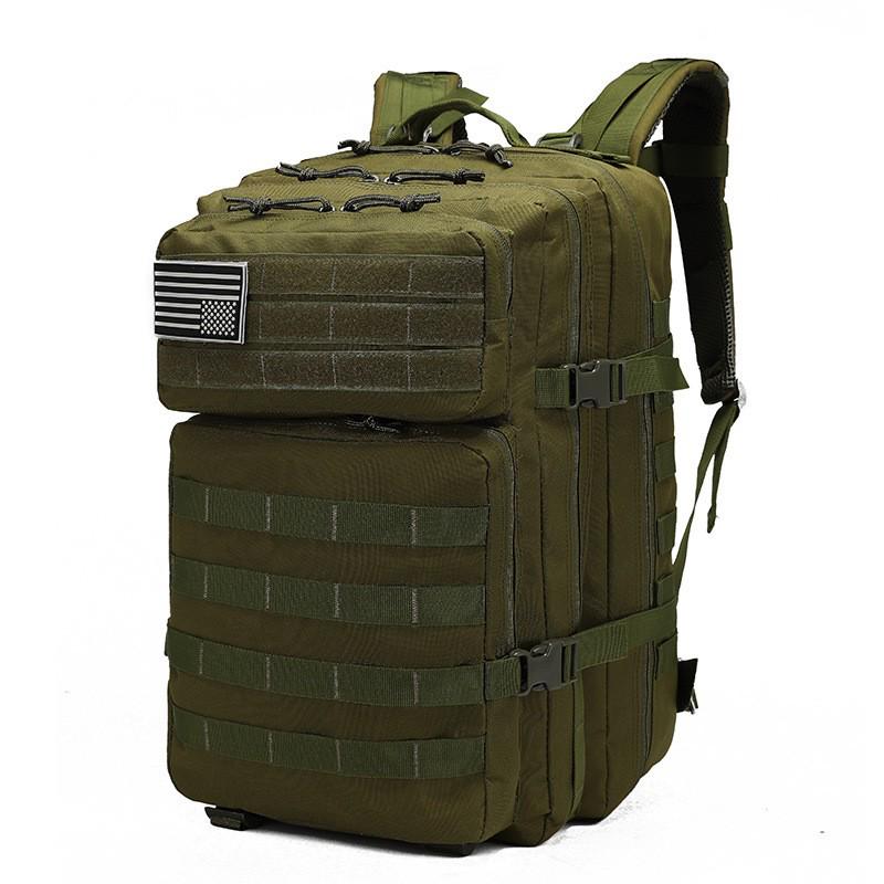 Men's Large Capacity Outdoor Sports Backpack, Water-Resistant, Multifunctional, 45L
