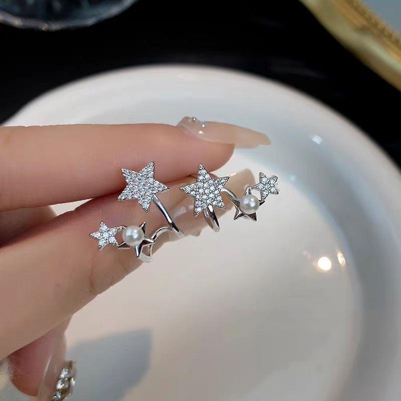 Star Earrings, Female Niche Design, Light Luxury High-end Earrings, Fashionable Temperament Earrings