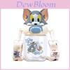 Bicchiere Acqua Tom & Jerry per Bambini con Cannuccia Ecologico Portatile per Bevande