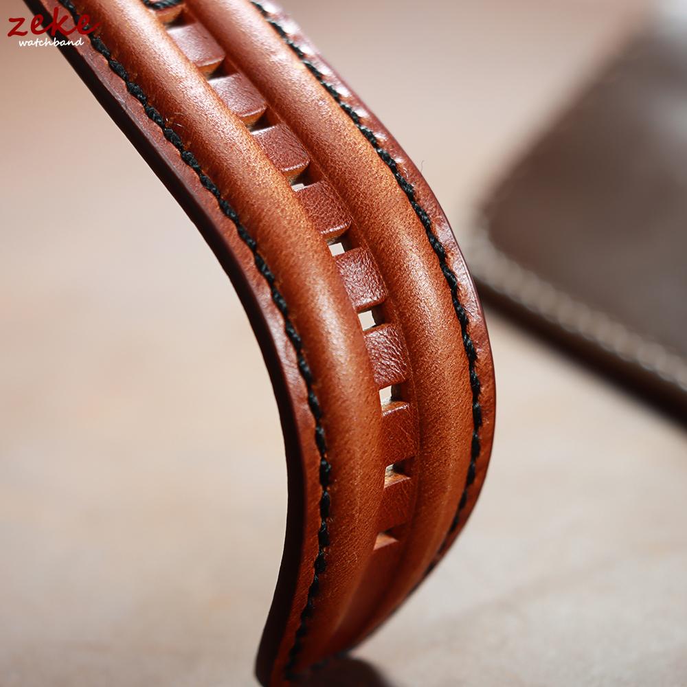 Premium Retro Ölwachs Echtes Leder Kalbsleder Armband 20mm 22mm 24mm Schnellverschluss Armband für Seiko Herren Uhrenarmband Zubehör