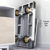 Portable Folding Steel Hand Truck Cart - Thickened Flatbed for Household Cargo