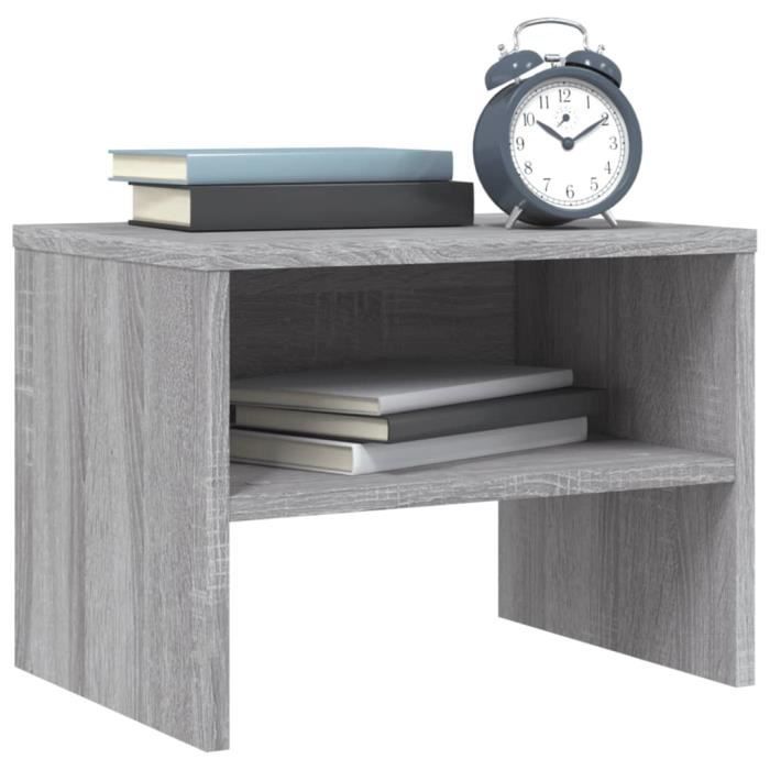 VidaXL Table de chevet Sonoma gris 40x30x30 cm Bois d'ingénierie 815239