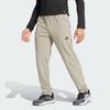 adidas Trainingshose Unifarben Logo Elastischer Bund Sport Lange Hose Herren Unterteile Kieselgrau IS3790