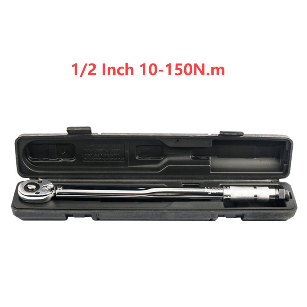 Ratchet Torque Wrench Square Drive 5-150N.m Reversible Ratchet Key 3/8 1/2 Inch Precise Adjustable Torque Spanner Hand Tools