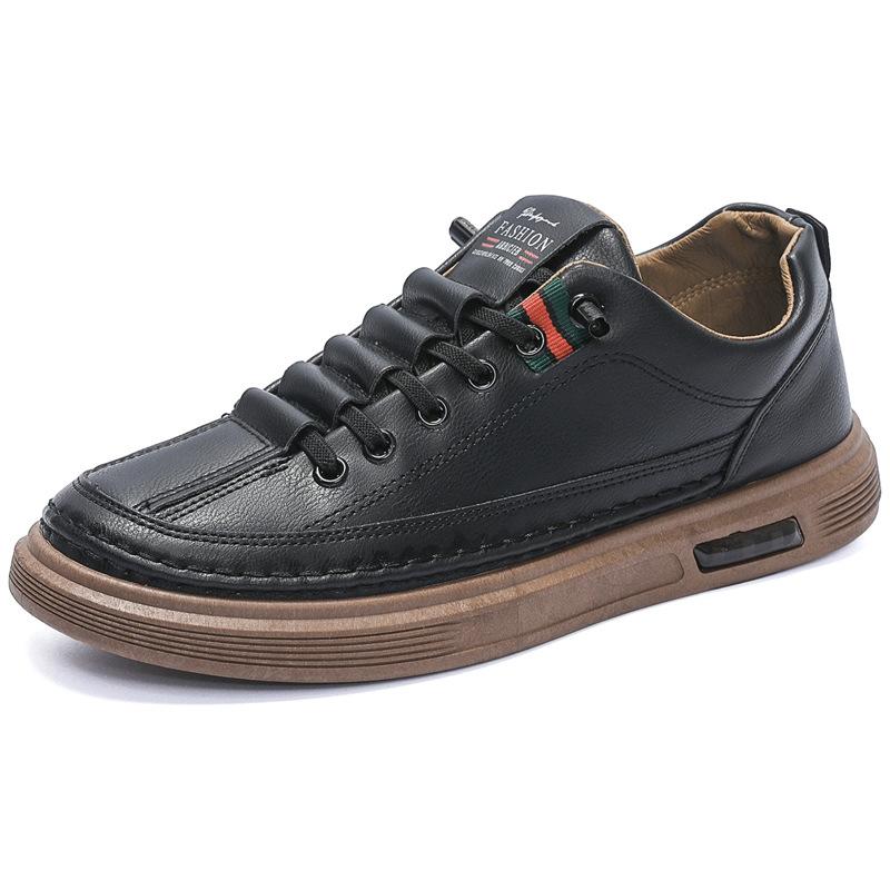 Leather Shoes Men's 2025 New British Style Casual Business Dress Low-top Board Shoes Classic Versatile Trend Shoes