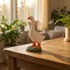 Duck Figurine with Key Hanger Playful Quirky for Shelf