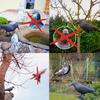Bird Scarecrow Fake Plastic Crow Black Feathered Crows Bird Repellent for Outdoor Garden Yard
