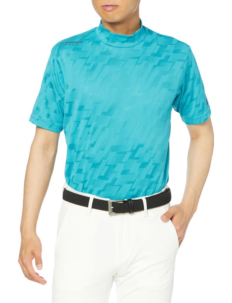 Bridgestone Golf Men's Short Sleeve Mock Neck Golf Shirt AGM05A CB