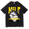 Funny El Gato Meme Cat Graphic MILF Man I Love Felines Short Sleeve T-Shirt Summer Casual Fashion Hip-hop High Quality T Shir...