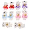 10pcs/set Plush Animal Bear Plush Foam Toys Foam Bear Cartoon Bouquet Doll  Graduation Gifts