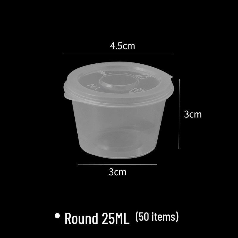 

Passion Fruit Disposable Sauce Box with Lid: Thickened Food Grade Portioning for Takeout