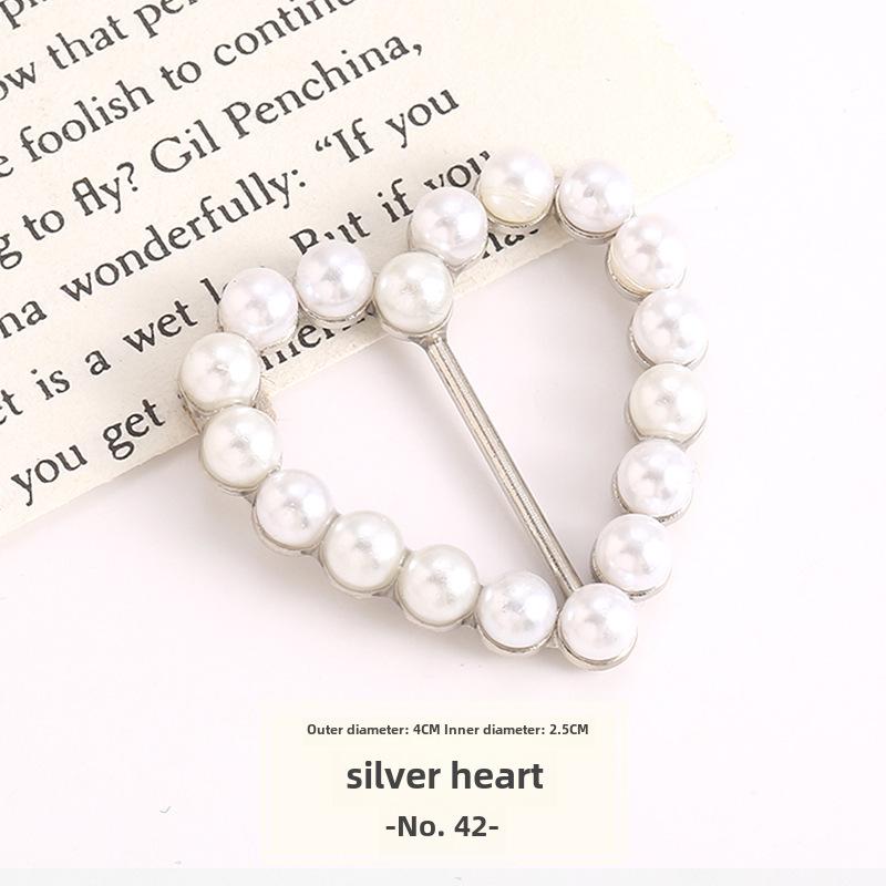 High-End Silk Scarf Knot Buckle for T-Shirt Hem Decoration