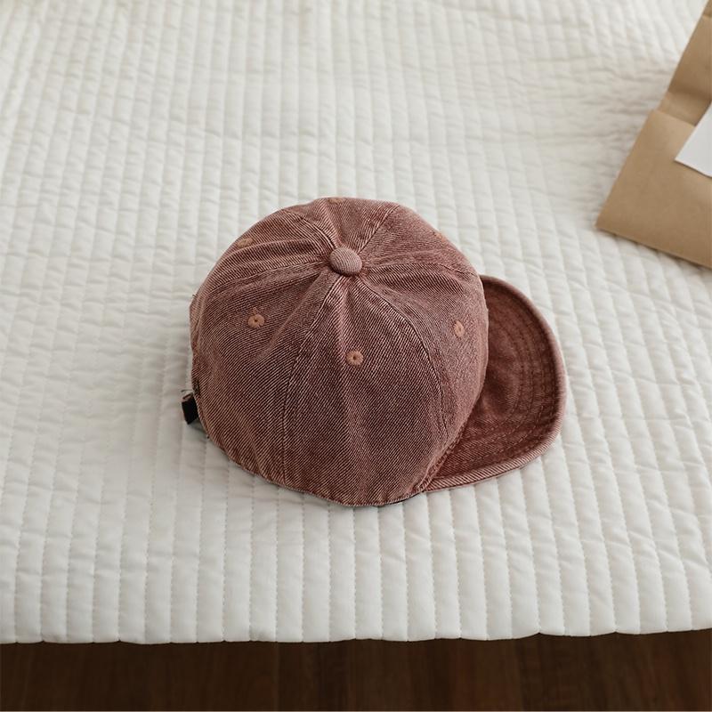 Baby Peaked Cap Embroidered Bear Baseball Hat Soft Brimmed Kids Hat