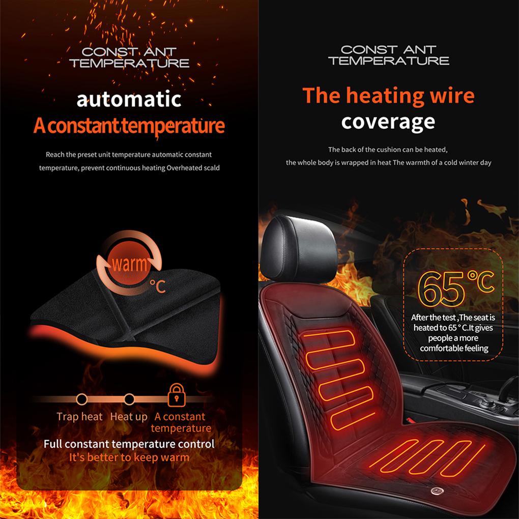 1/2ks Zimní vyhřívaný potah autosedačky Vyhřívání Teplejší autosedák Auto Univerzální chránič autosedačky Sada potahů na autosedačku