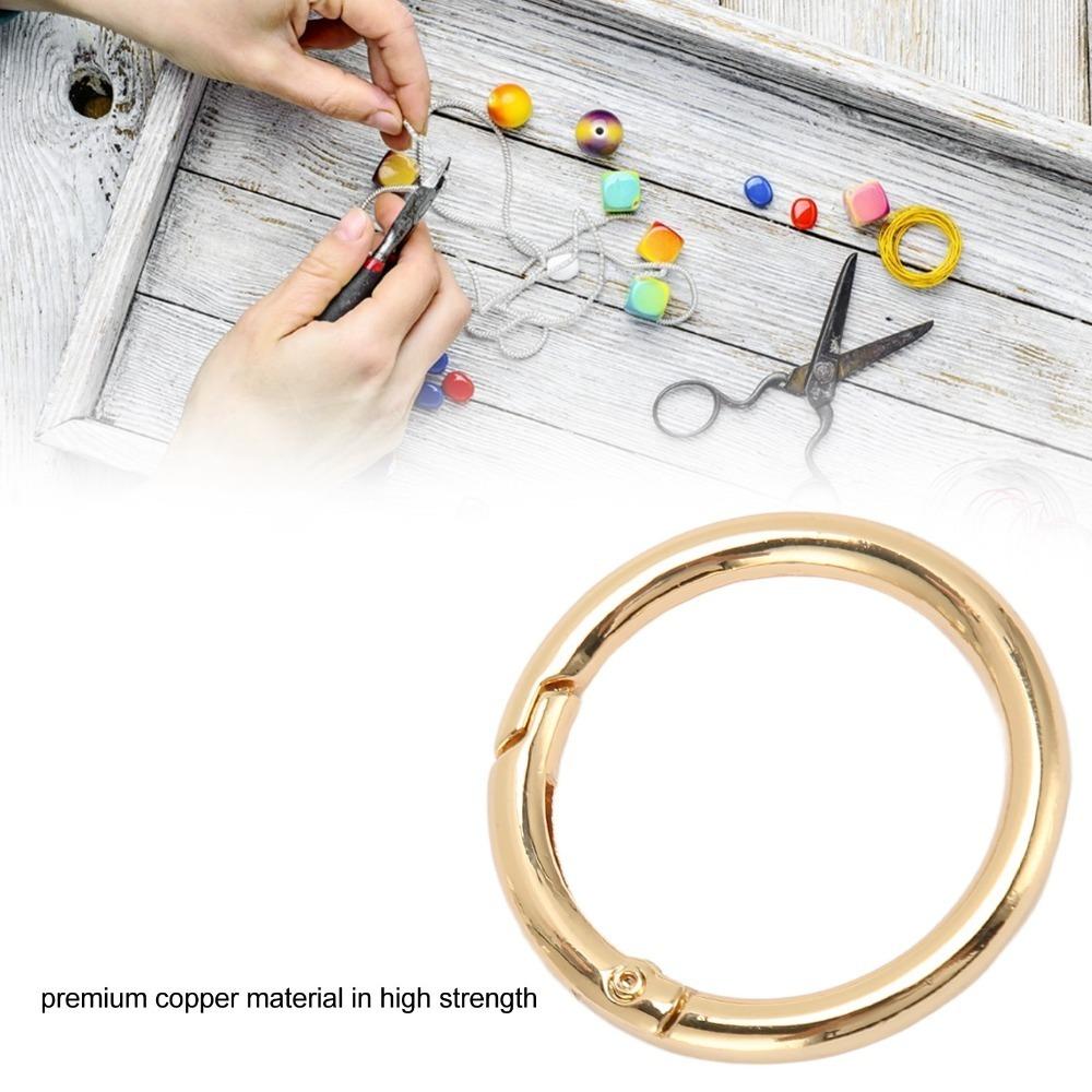 

20pcs Gold Spring O Rings Silver Snap Clips Jewelry Tools Spring Buckles Keychain золотий