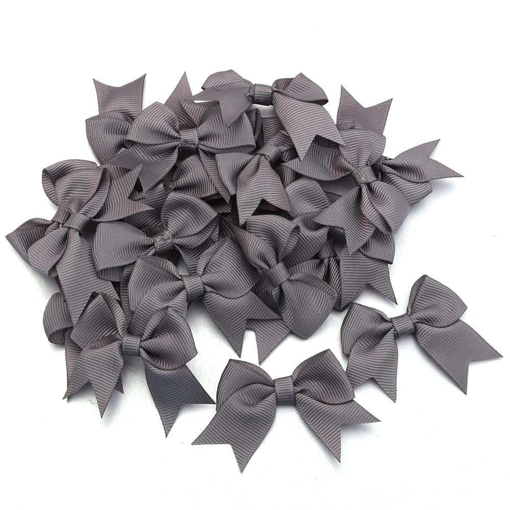 20pcs/lot Polyester Satin Ribbon Bows Handmade Bowknot Tie For Crafts Haircilp Clothing Wedding Party Decor DIY Gift Packing