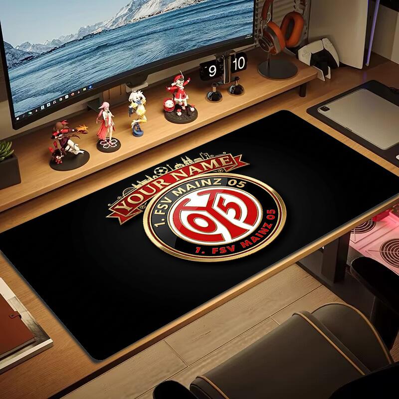 Mainz Print Cushion Non-slip Laptop Tablet Big Mousepad XXL Mat Mini PC Playmat With Lock edge
