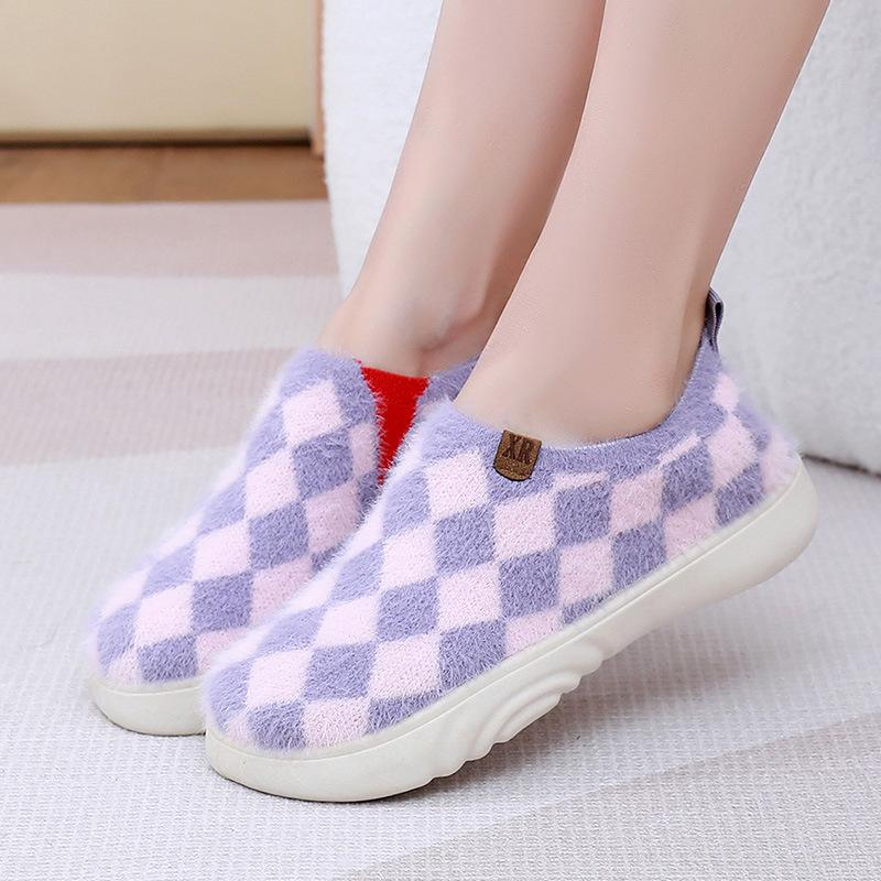 Women's Autumn and Winter New Flat Shoes - Daily Casual Soft Bottom Shaggy Fluffy Fluffy Shoes Lightweight Comfortable Single Step Women's Shoes