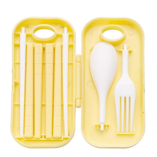 Cutlery Set Creative Reusable PP Portable Students Cutlery Set Outdoor