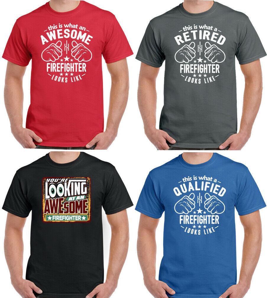 Firefighter T-Shirt This is what a Looks Like Mens Funny Fireman Fire Brigade M