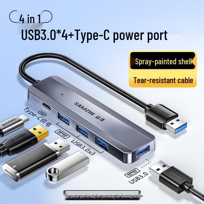 ShanZe High-Speed USB 3.0 4-Port Splitter Hub