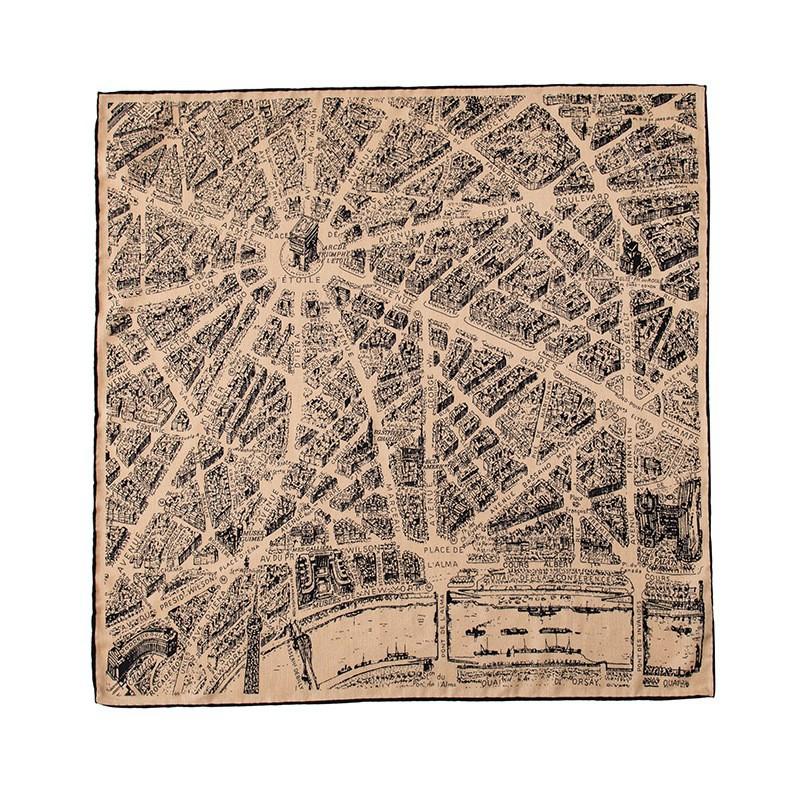 Silk wool double-sided Roman car mulberry silk large square scarf autumn and winter warm elegant women's square scarf