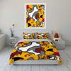 Dog Themed Three-Piece Set Design Kid'S And Adults' Bedroom Decor, Exquisite Three-Piece Bedding Set Gift