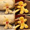 Christmas Gingerbread Man Plush Pillow With Pp Cotton Filling For Holiday Decor Gift Set