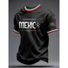 Neues Herren Mexiko Nationalfußballtrikot 3D-Druck Schnelltrocknendes Fußball-T-Shirt Sportliches Trainings-T-Shirt für Fans Spieltag Tägliches Tragen