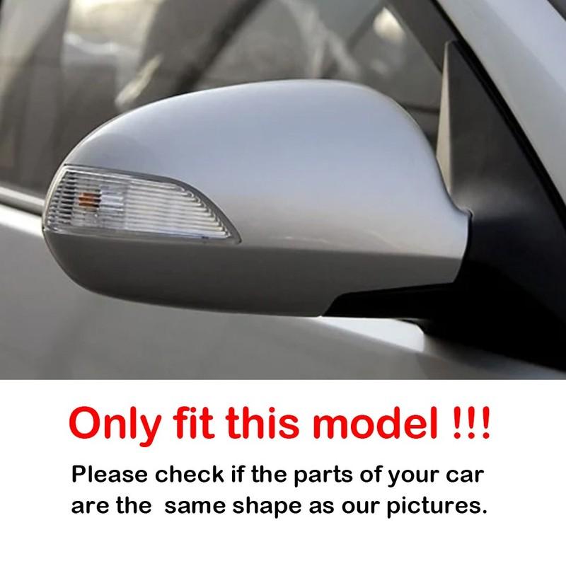 For Hyundai Elantra Avante 2008-2010 2x Car Sticker Rearview Side Mirror Cover Wing Cap Exterior Case Trim Accessories Vehicle