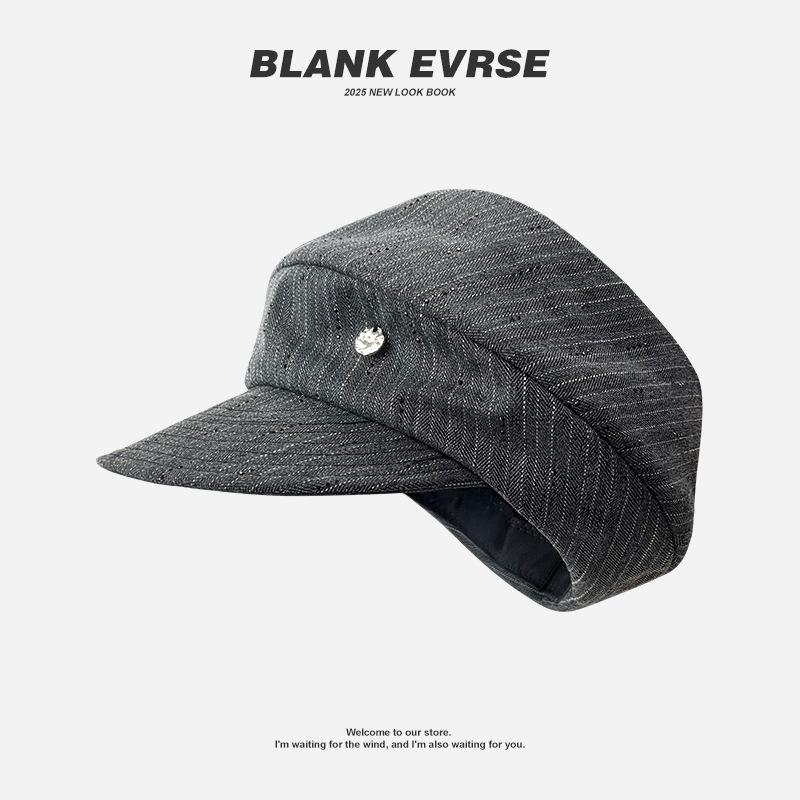 2025 new fashion cap children s season new casual versatile octagonal hat retro trendy beret One size fits all