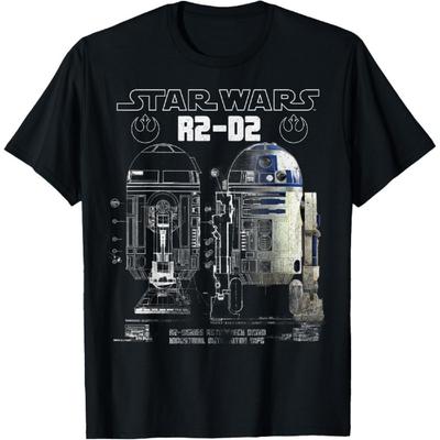 Star Wars R2-D2 Astromech Droid Schematic Graphic T-Shirt T-Shirt