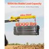 SucceBuy 6000lbs Adjustable Forklift Jib Boom Crane Manual Telescoping Boom Extends Up to 56.1 in Mobile Crane for Warehouse