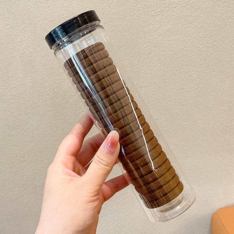 Kleiner Bär Hochelastisches Kaffee-Haargummi für Frauen und Mädchen - Langlebig, Schlicht und Elegant