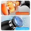 Fascia Gun Massage with Hot and Cold Heads 45 Degree Bend Foldable Multi-gear Adjustment Massage Gun for Fitness Muscle Relax