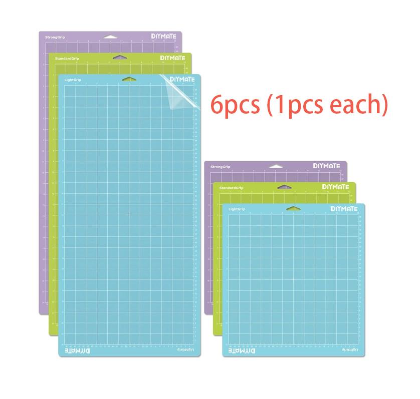 

Новый 6 шт./лот Смешанный цвет Базовая пластина для гравировального станка Режущий коврик Для Cricut/cameo 4 С самоклеящимися ПВХ режущими ковриками